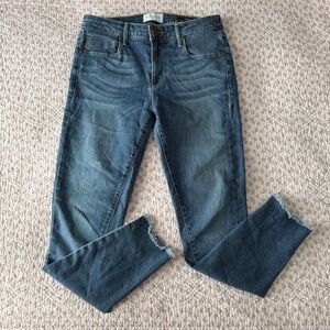 Parker Smith | Skinny Jeans - Step Raw hem Design Medium Blue Wash Stretchy 28